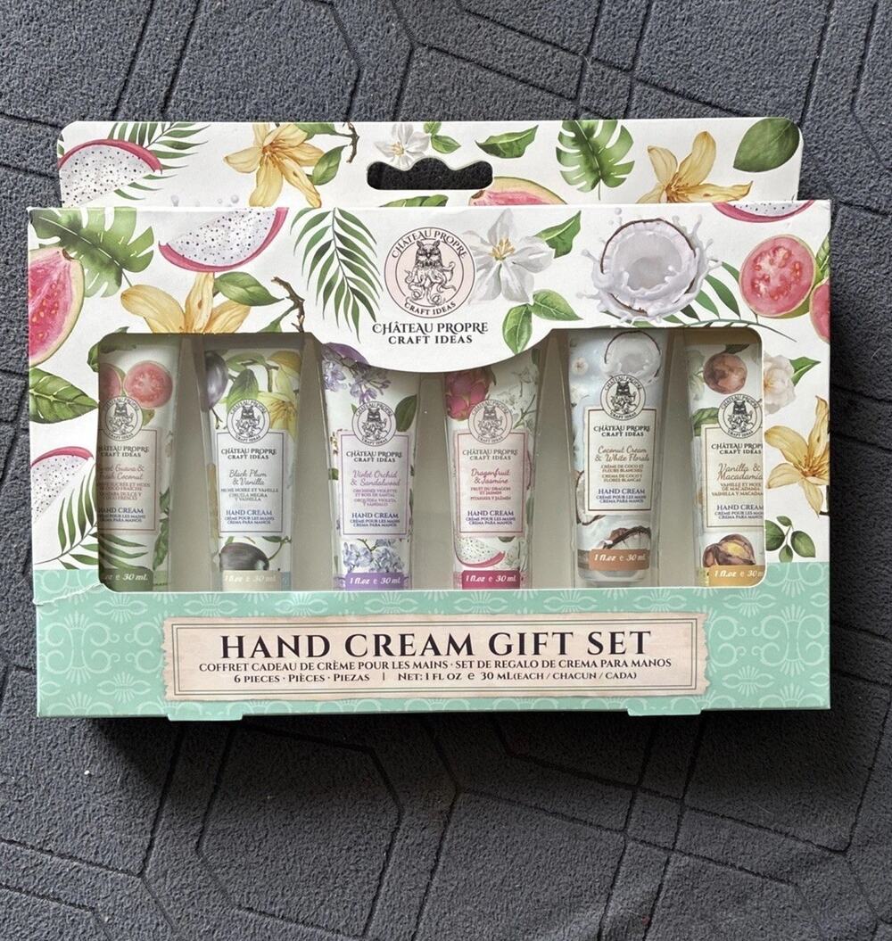 Chateau Propre Craft Ideas Hand Cream Gift (6) 1 Oz Tube Gift Set